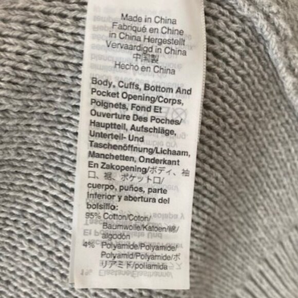 J.CREW V-Neck Button Cropped Cardigan Sweater Light Gray XS - Picture 11 of 12